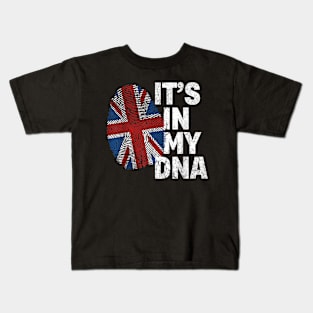 IT'S IN MY DNA British Flag England UK Britain Union Jack Kids T-Shirt